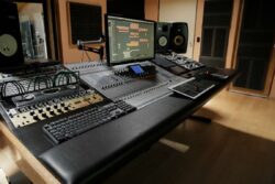 Control room console at Phoenix Sound Recording Studios Melbounre. Phoenix Sound Recording Studios Melbounre.